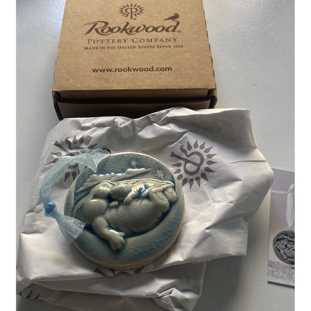 Rookwood Pottery Fiona The Hippo Ornament 2022 Second